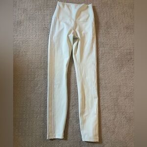 Wildfox xs light blue silver striped leggings athletic high waisted